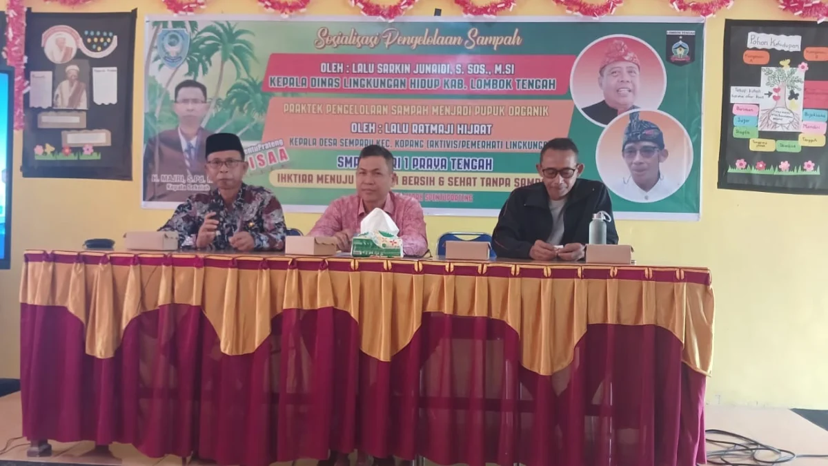 SMP Negeri 1 Praya Tengah Perkuat Pengelolaan Sampah dan Persiapan Sekolah Adiwiyata